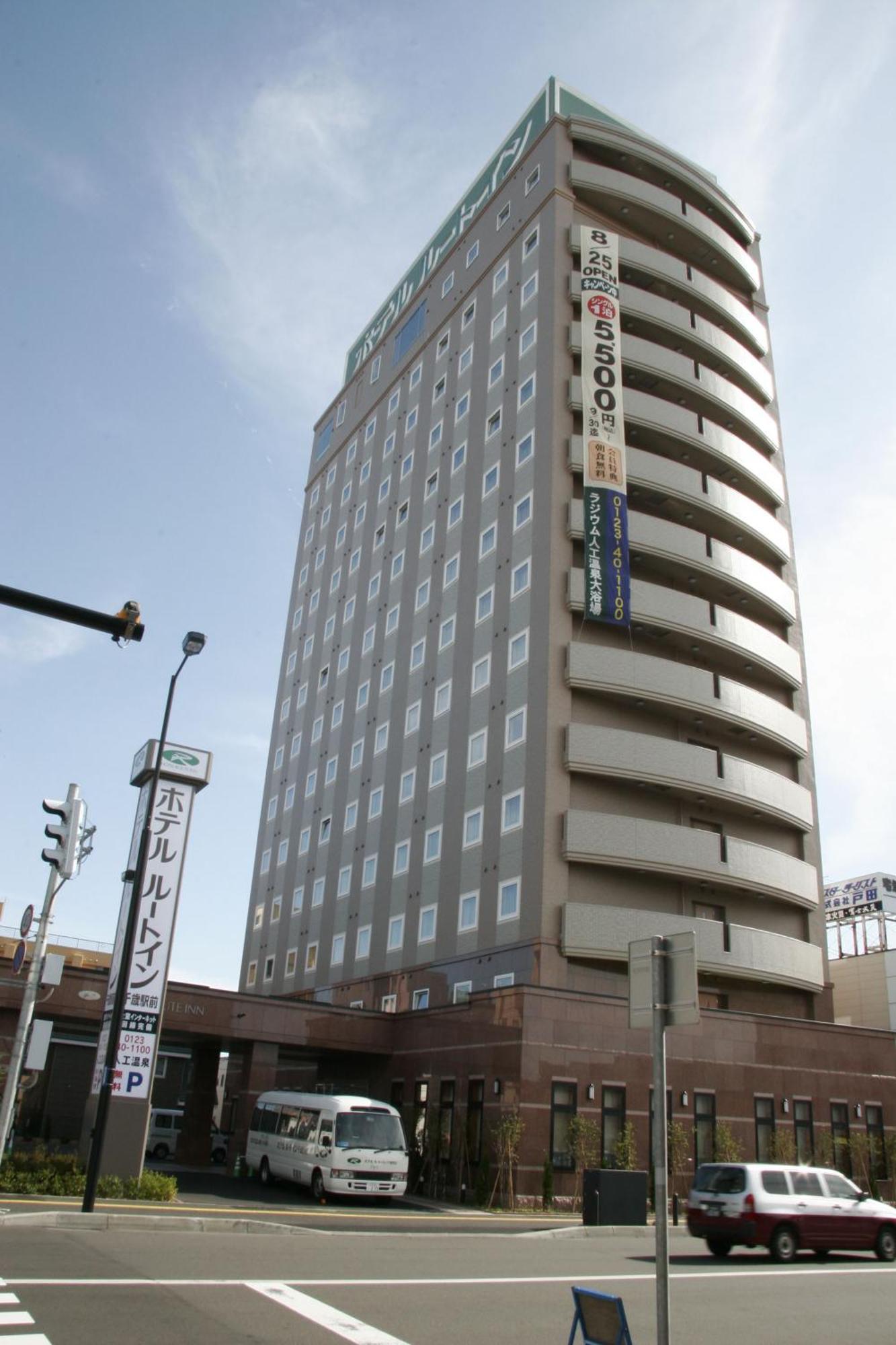 Hotel Route-Inn Chitose Ekimae Exterior foto